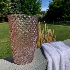 Funky pink chrome vase 💕